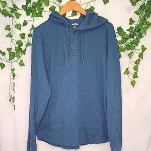 Old Navy. Thermal Blue Hoodie. Size XL. EUC